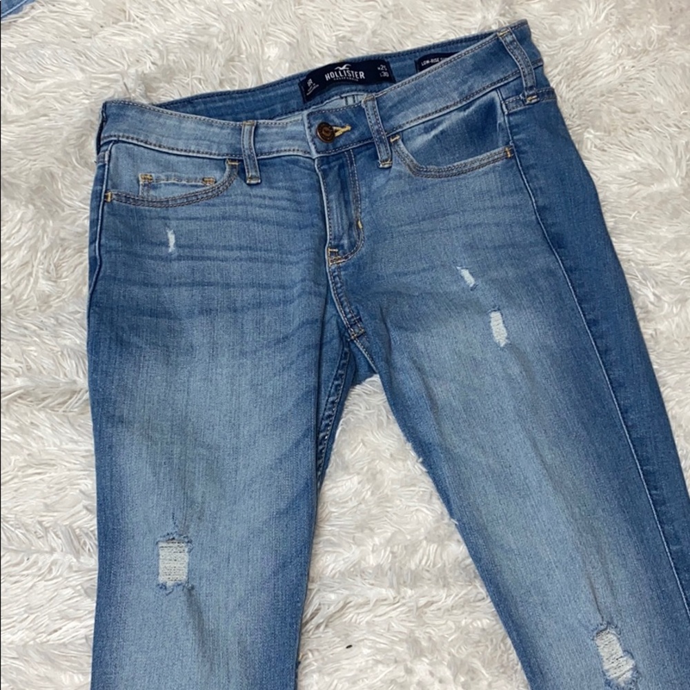 Hollister Ripped Low Rise Jean Leggings
